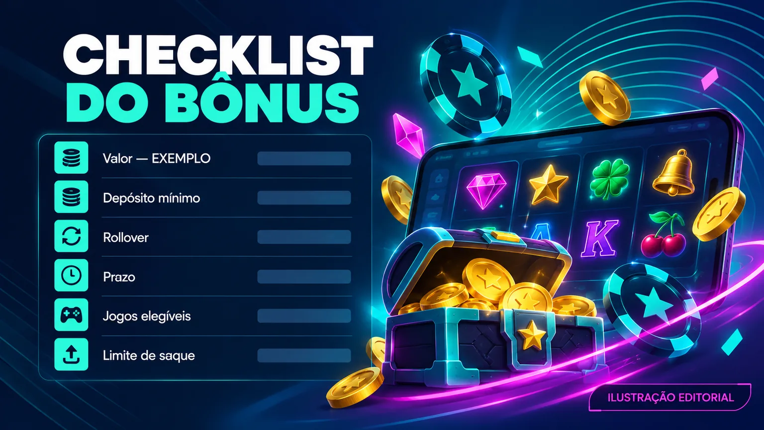 Checklist editorial do que guardar antes de aceitar uma promoção.