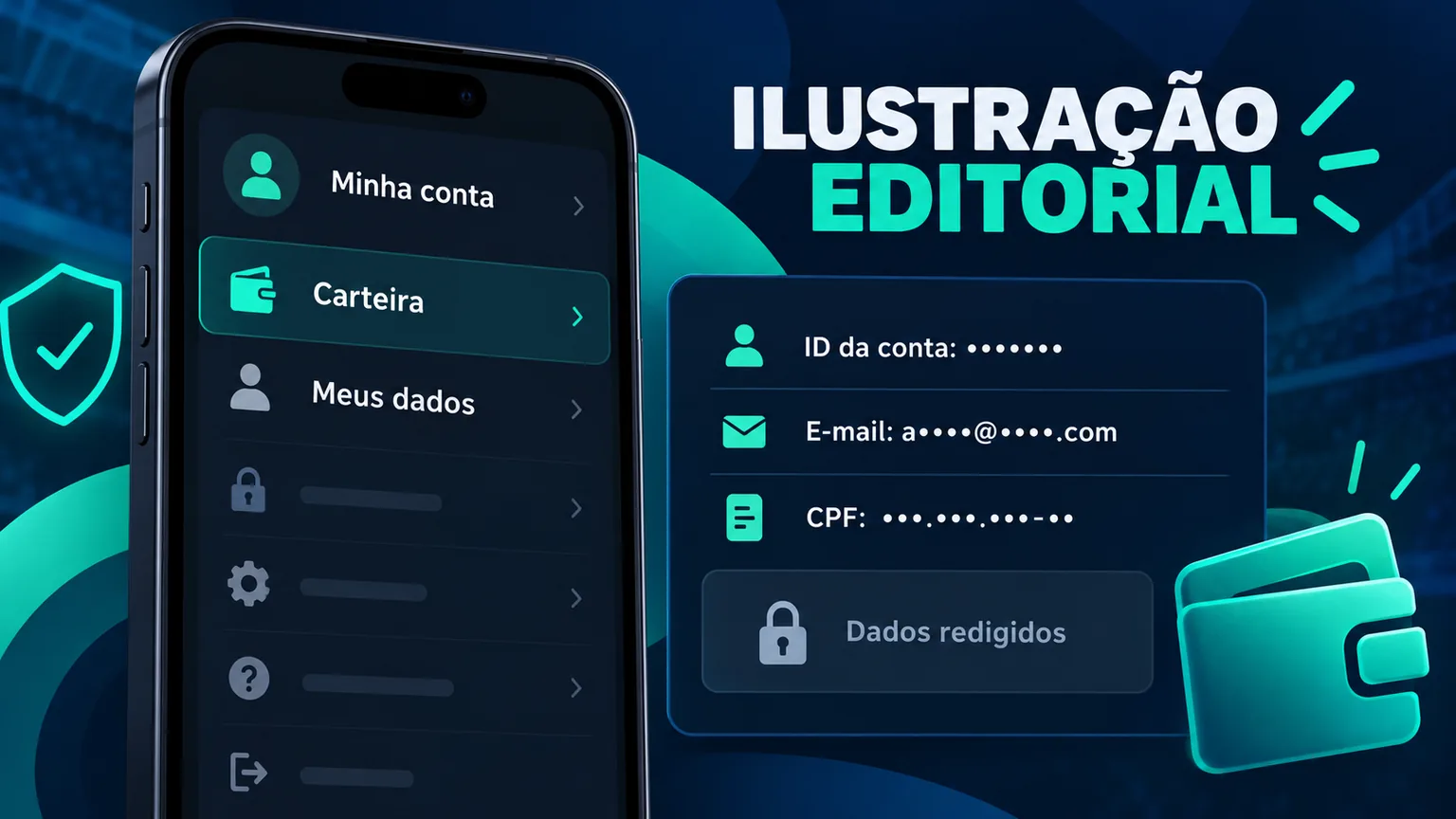 Exemplo ilustrativo de captura antes e depois da ocultação de dados sensíveis.